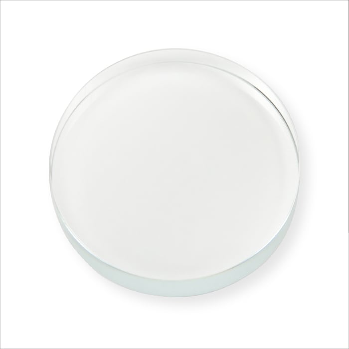 3400-5669）クリスタルペーパウェイト 丸型 75φ×19mm