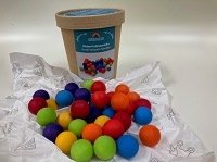 グリムス ３５個の木製ボール 積み木 グリムス 赤ちゃん ドイツ 絵本と木のおもちゃの店ウーフ