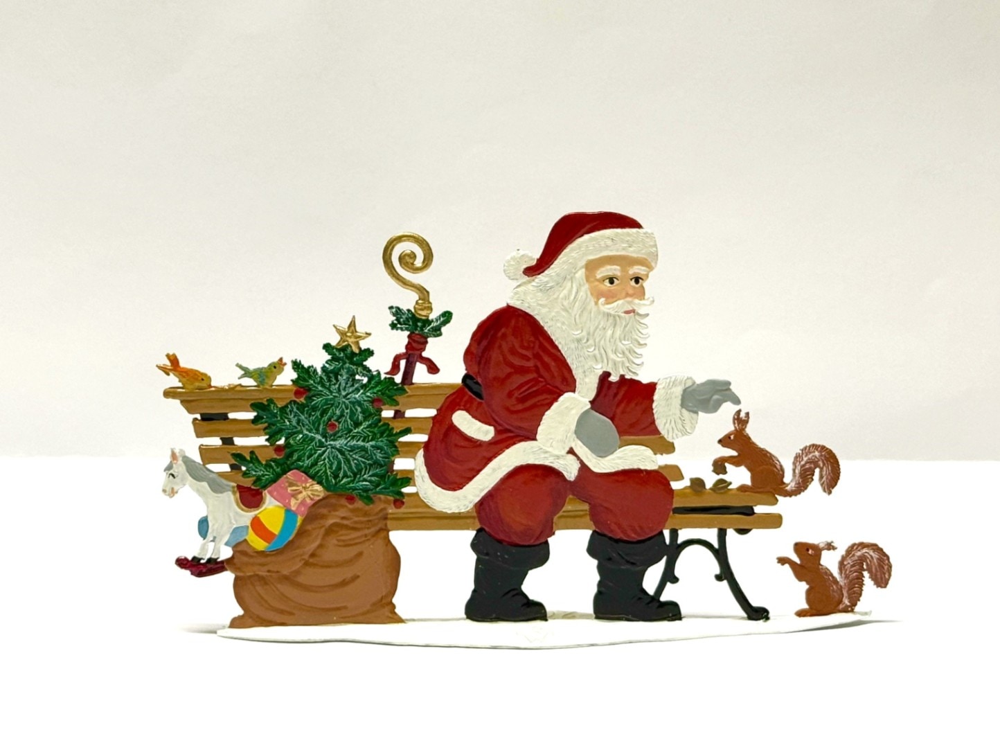 グルメなサンタさん　ヴィンテージ　新品　フェーブ　フェーヴ　クリスマス　陶器 クリスマス ② レア フェーブ ヴィンテージ フェーヴ 陶器