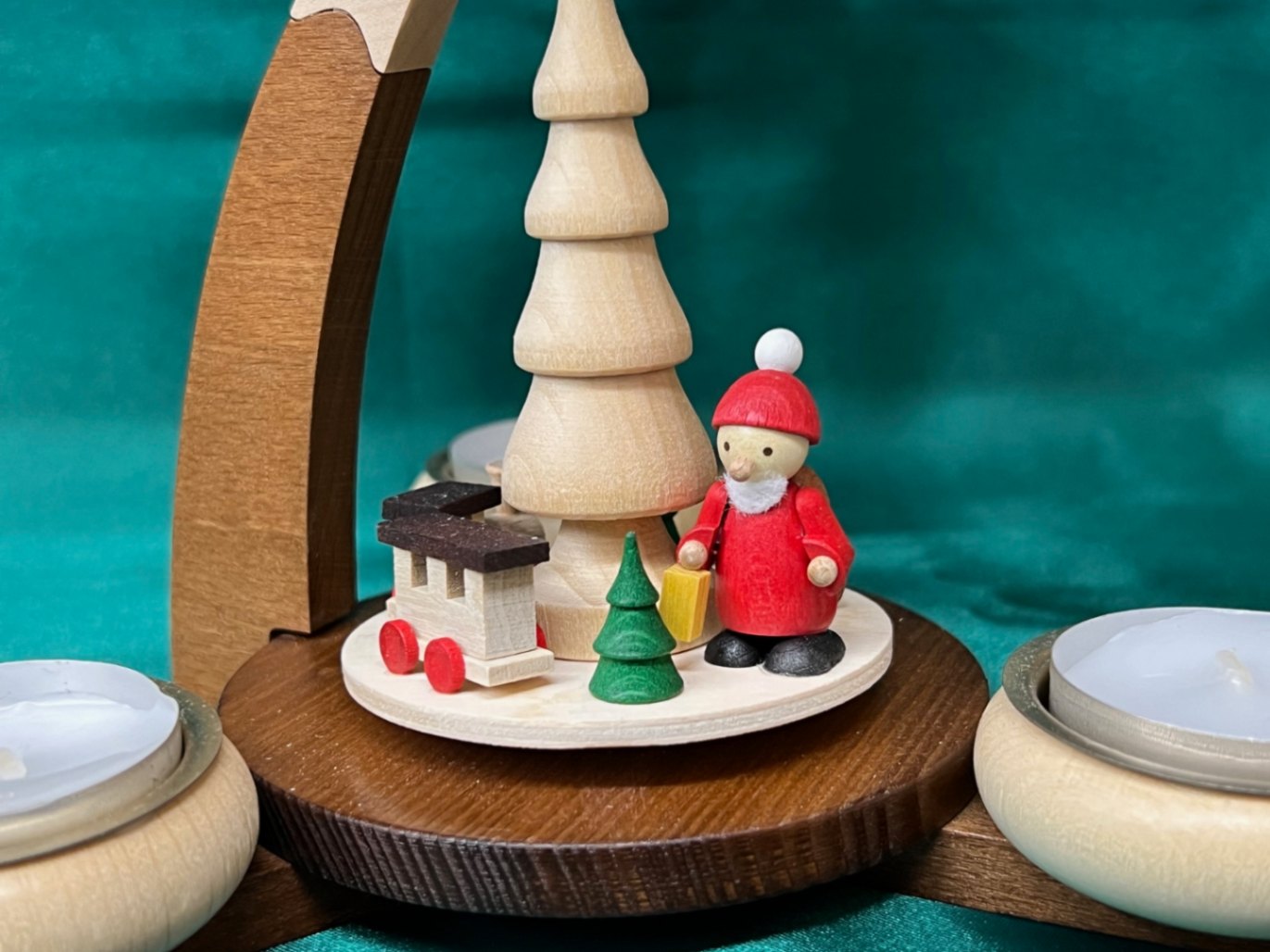 キャンドルピラミッド サンタと汽車 | 工芸品,クリスマス雑貨