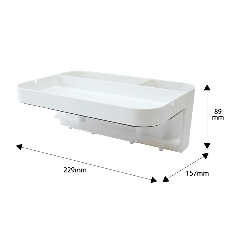 Semikolonデスクトップオーガナイザーwith 9コンパートメント、11.9?X 9.8?X 2.2インチ、堅牢なダンボール、レッド( 3170 TS-003-W デスクオーガナイザー カール事務器 ホワイト色 TS-003-W