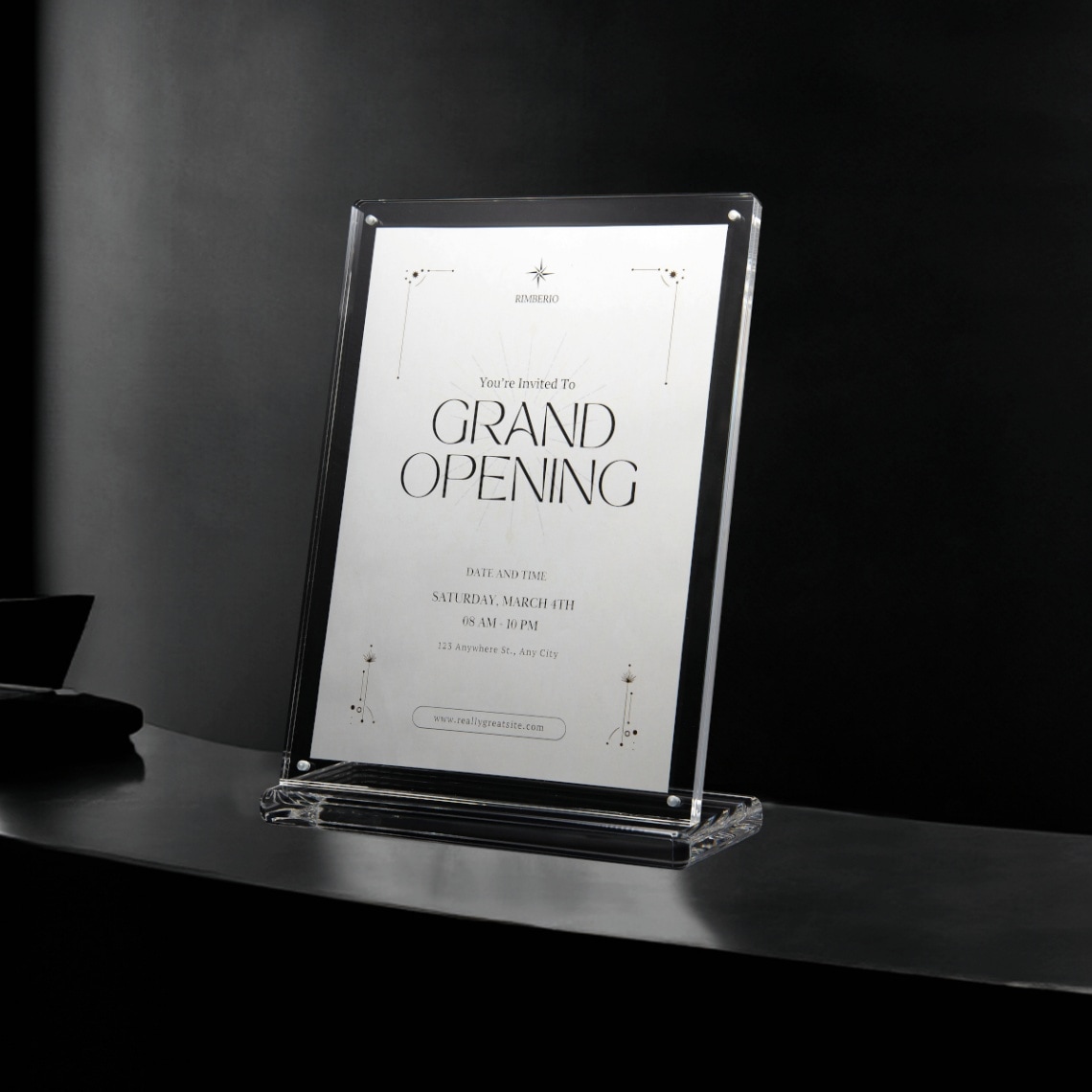 アクリルスタンドプレミア L型 A4 ASL-440