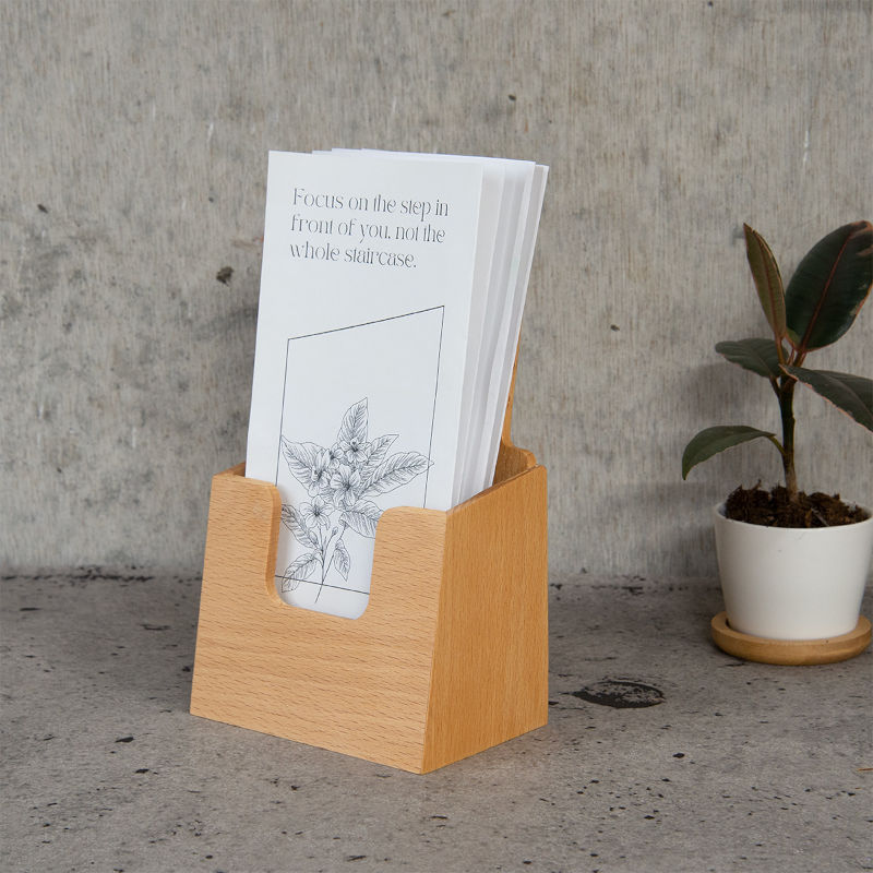 木製カタログケース A4判3折