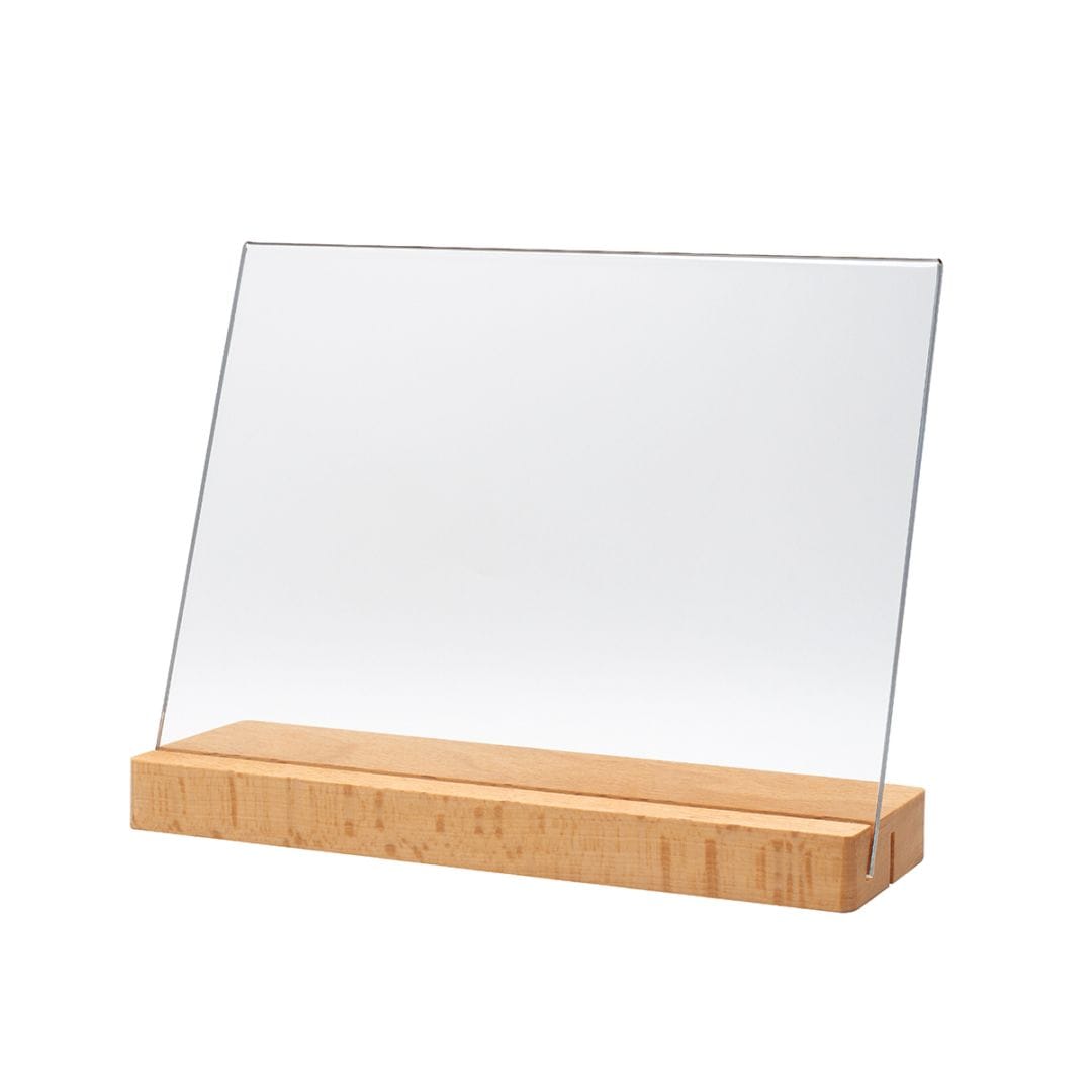 サインホルダー2WAY木製スタンド ヨコ A5 両面用・片面用