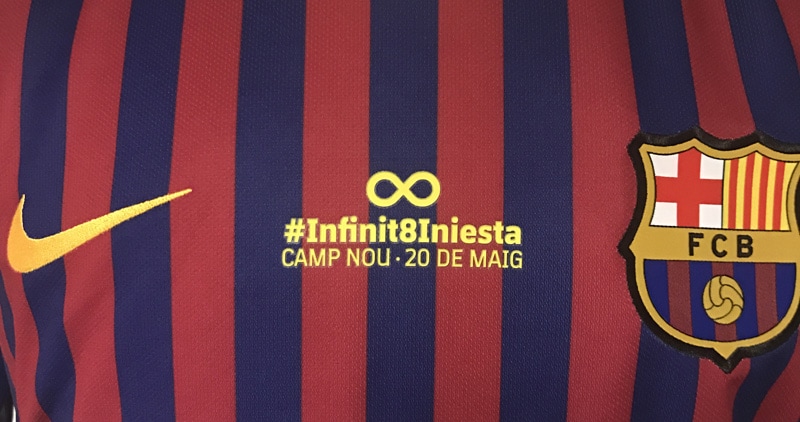 Fcバルセロナ 18 19 イニエスタ惜別マーキング