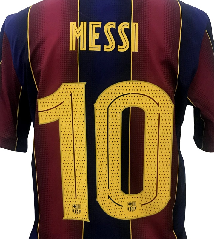 【レア／正規品／新品タグ付】バルセロナ メッシ ラストシーズン 国王杯モデル FCバルセロナ 2020-21 選手支給用CL用（Play）オフィシャルマーキング