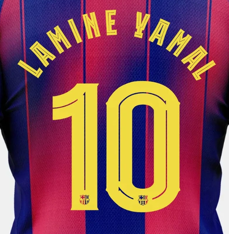 【新品未使用】202526バルセロナFCホーム背番号10アマル　M ‌2025-26 FCバルセロナ ホームユニフォーム 背番号10 ヤマル M