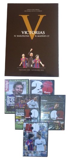 FCバルセロナ DVD 5枚セット 永久保存版 おまけ付き クラシコDVD 5枚セット FCバルセロナvsレアル・マドリード 08-09,09-10