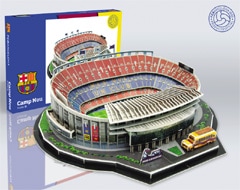 カンプノウ　カルデロン　ベルナベウ　パズル　スペイン　サッカー FCバルセロナ カンプノウ3Dパズル 立体パズル