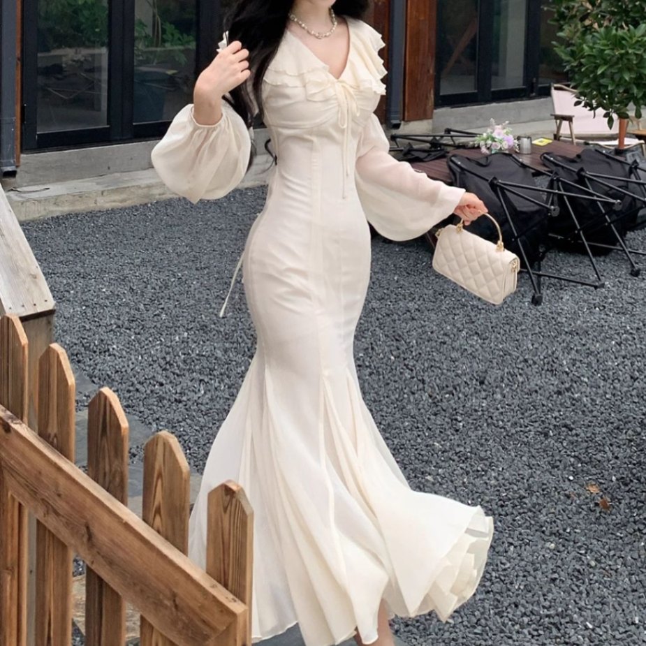 フリルギャザーマーメイドワンピース(NO.060811) | Dress | Bouquet de  