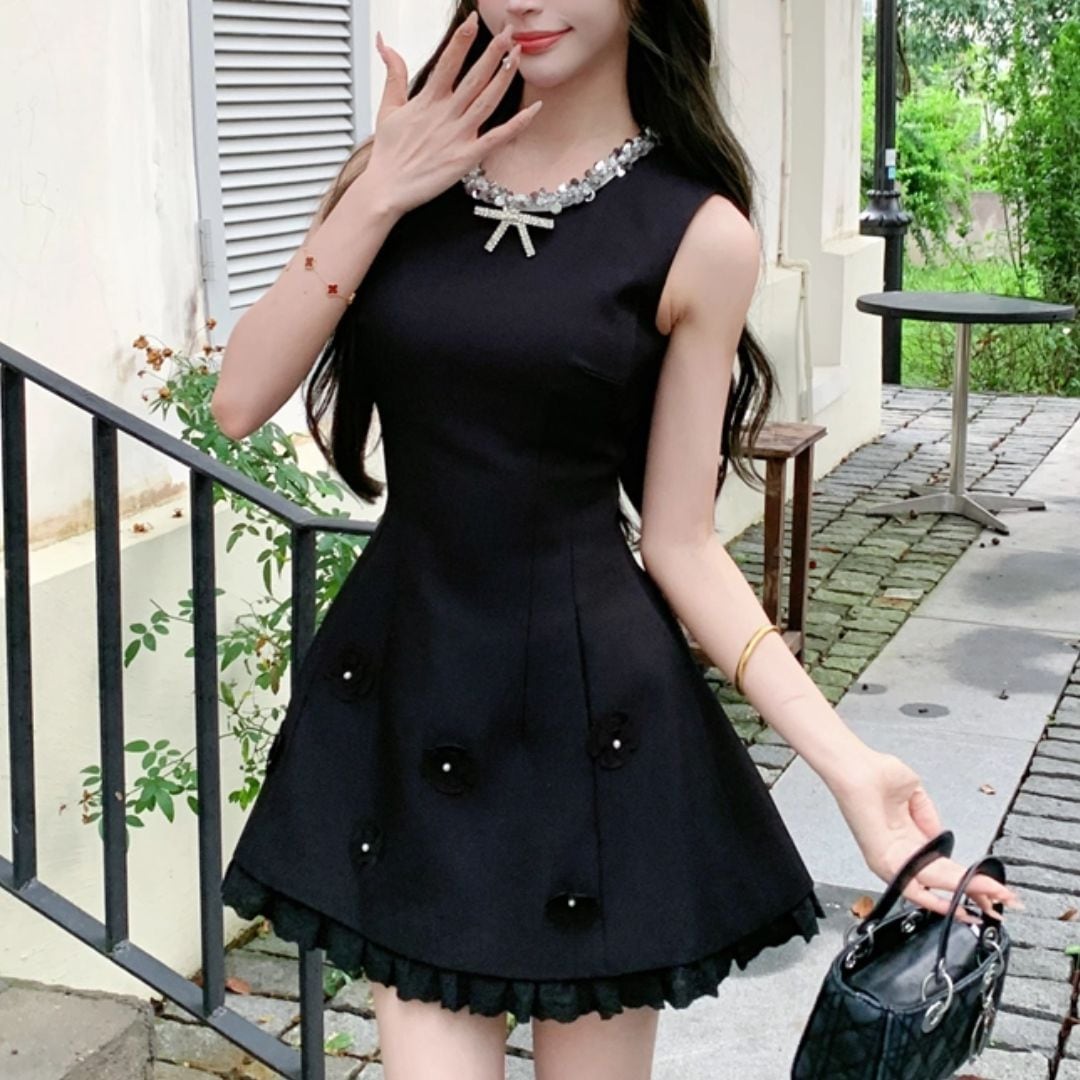 Bouqet de Mariee マリン風プリーツミニワンピース Dress,MINI | Bouquet de Mariee
