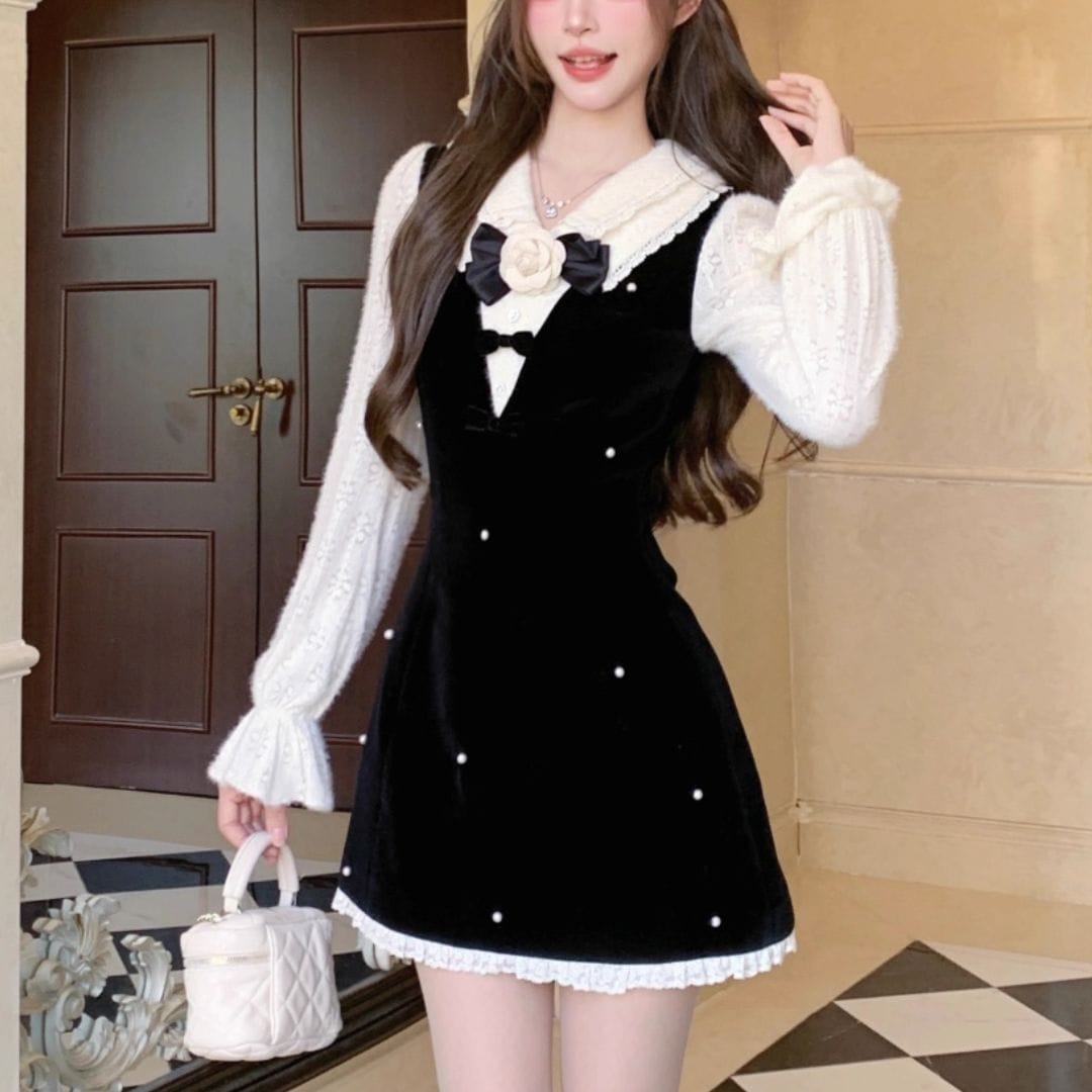 マルベル Bouquet de Check ワンピース SM Dress,MINI | Bouquet de Mariee