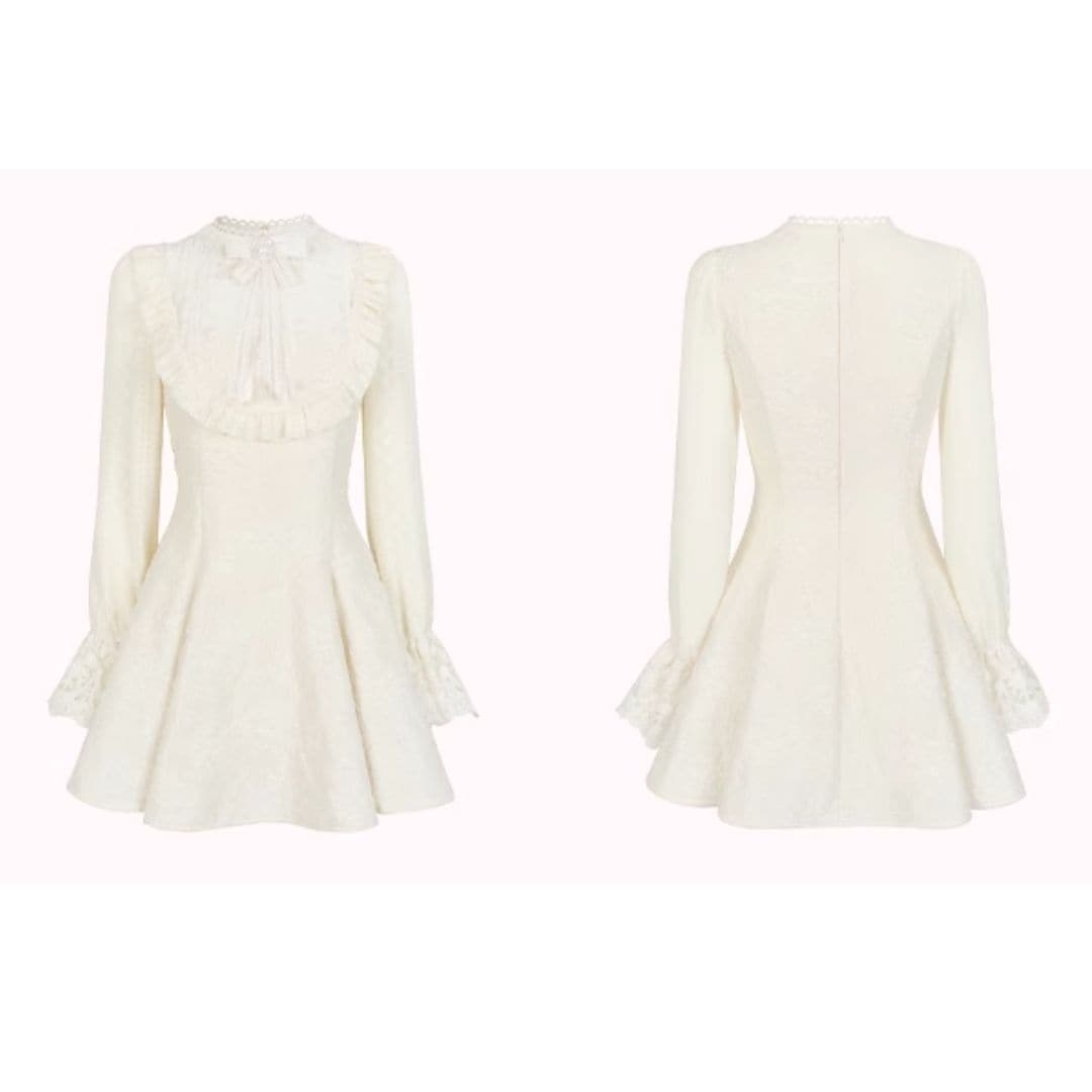 総レースクラシカルワンピース(NO.061020)【WHITE】 | Dress