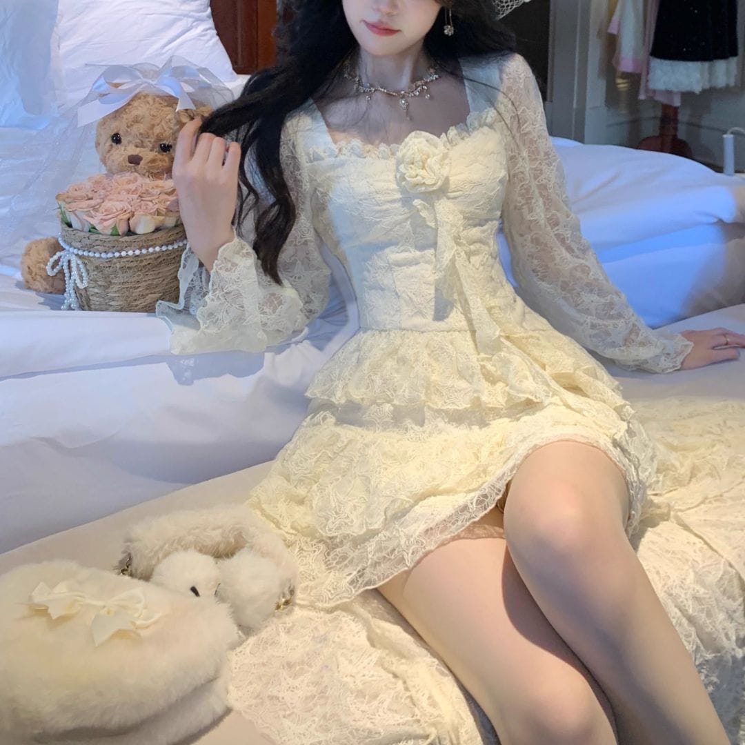 レースティアードワンピース(NO.070906) | Dress | Bouquet de Mariee