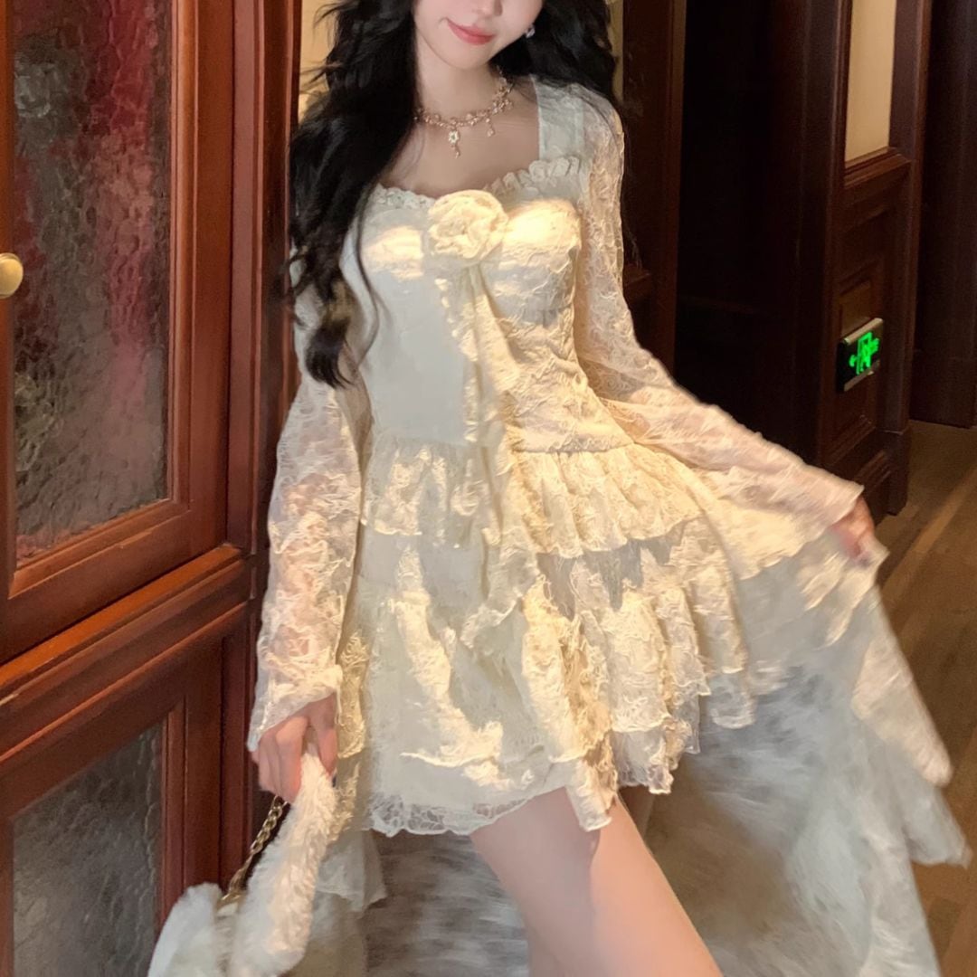 レースティアードワンピース(NO.070906) | Dress | Bouquet de Mariee