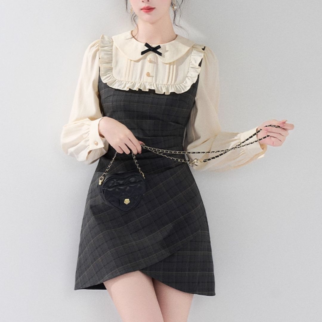 フリルギャザーワンピース(NO.070908) | Dress | Bouquet de Mariee