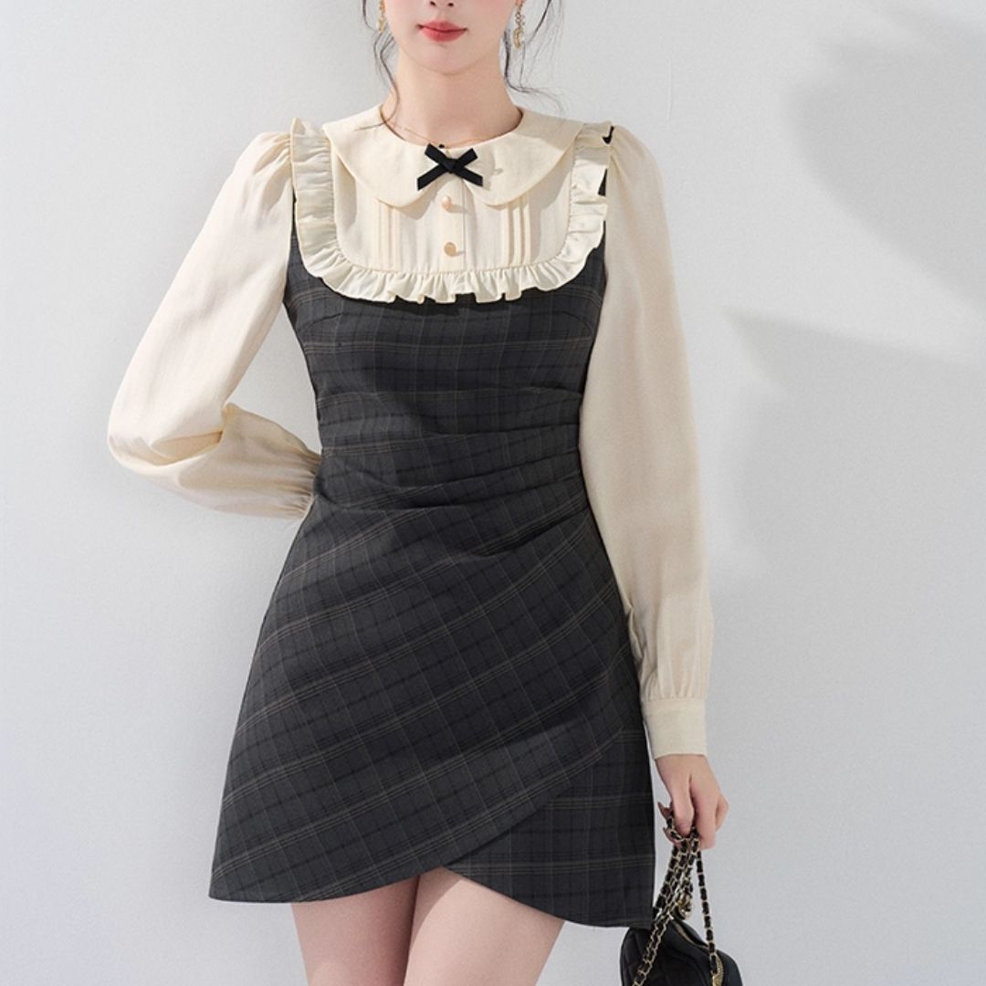 フリルギャザーワンピース(NO.070908) | Dress | Bouquet de Mariee