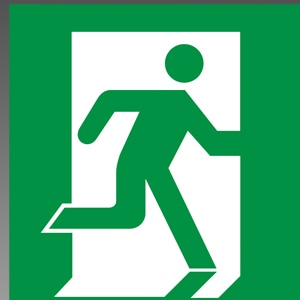 S1-1081SR || 三菱電機 「避難口誘導灯専用表示板」 C級(10形)用