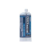 ヘルメチック クラックインジェクター TSE-050 50ml 2連カードリッジ クリアー コンクリートクラック補修材 低粘度湿潤面硬化タイプ 水質基準規格適合品  085|ヘルメチック