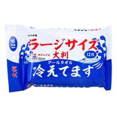 大判クールタオル 40cm×30cm 12枚入 48袋箱 ラージサイズ 冷えてます ホリコー 厚手大型シート