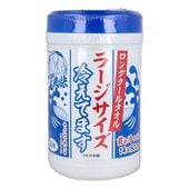 ロングクールタオル 冷えてます 80cm×14cm ボトルタイプ 20枚入 24個箱 ボディシート ホリコー|:熱中症対策グッズ|熱中症対策