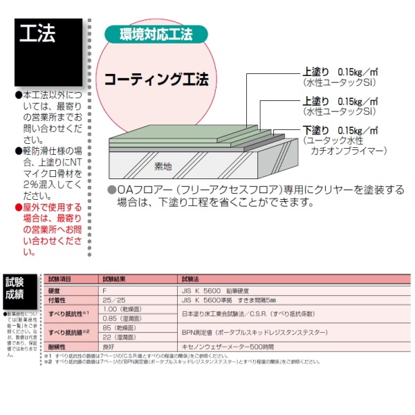 水性ユータックSi 日本特殊塗料 4kg缶 塗床 1液 水性 作業性 防塵 環境 