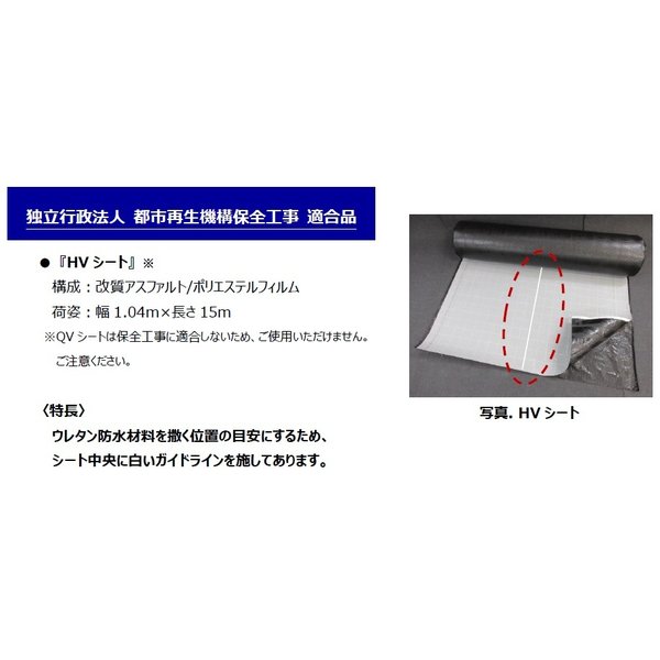 HVシート 自着層付き 通気緩衝シート 幅1.04m 15m巻 AGC