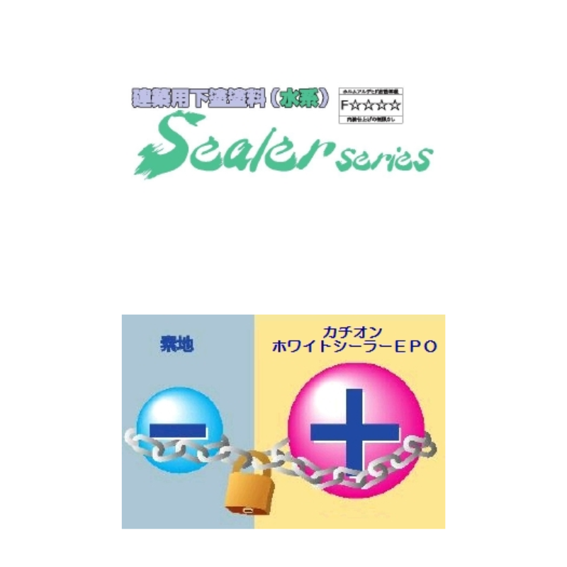 カチオンホワイトシーラーEPO 14kg缶 スズカファイン 水性1液ナノカチオンエポキシ変性アクリル系 白色シーラー 下地処理材 内外壁用 コンクリート モルタル PCパネル対応 高浸透 高付着 低VOC ブリード抑制