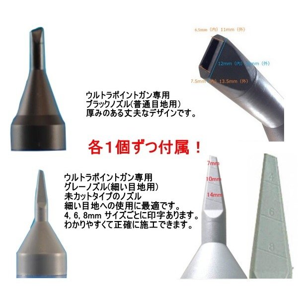 ピーシーコックス ウルトラポイントガン UPOINT80 800mlモルタル注入用