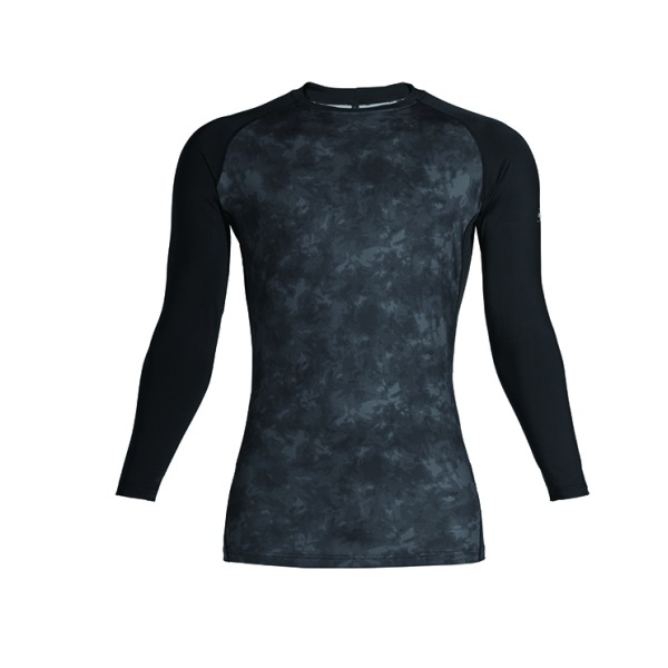 ◼️マークアンドロナ◼️長袖フリース46黒美品◼️重ね着風 冷感シャツ 長袖 シンメン アイスシールドロングスリーブ 0350