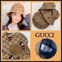 GUCCI グッチ【送料無料】ミッキーグッチコラボキャンバス フェドラ 【2020/03/12*60】 商品コード：GEKIYASU L-001758|ウィメンズ