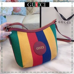 GUCCI グッチ【送料無料】ストライプクロスボディバッグ サイズ: 30x23  【2020/06/20*105】 商品コード：GEKIYASU L-002597