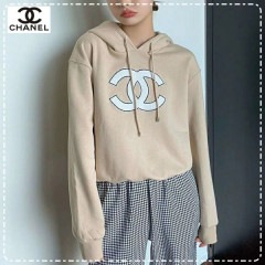 CHANEL シャネル【送料無料】 ロゴフード付きトレーナー パーカー サイズ: S/M  【2020/08/15*85】  商品コード：GEKIYASU L-003092