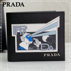 PRADA プラダ【送料無料】 メンズ   二つ折り財布   サイズ: 11X9 【2020/09/09*105】   商品コード：GEKIYASU L-003293