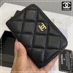 CHANEL シャネル【送料無料】マモント  カードホルダー/小銭入れ  サイズ：9x10  【2020/10/17*75】   商品コード：GEKIYASU L-003605