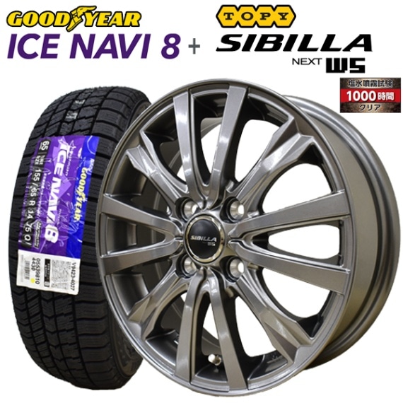 2024ǯ ICE NAVI8 155/65R14 75Q +ӥͥW5 (ʮ̸1000) åɥ쥹+ߥۥ 4ܥå