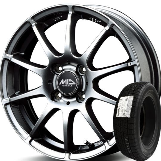 2025年製 ヨコハマ アイスガードセブン ice GUARD7 iG70 155/65R14+MID