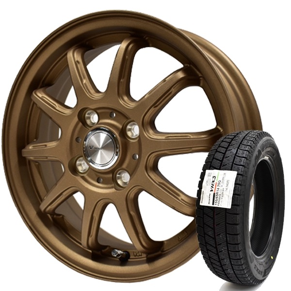 ブリヂストン 2024年製 国内正規品 VRX3 155/65R14+ AZ-SPORTS RC-10 