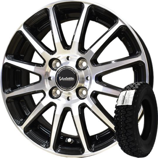 2025ǯ��¤ �֥�¥��ȥ� RD-604 STEEL 604V 145/80R12 80/78N��Valette GLITTER ������åȥ���å��� ���ޡ�������+����ߥۥ�����4�ܥ��å�