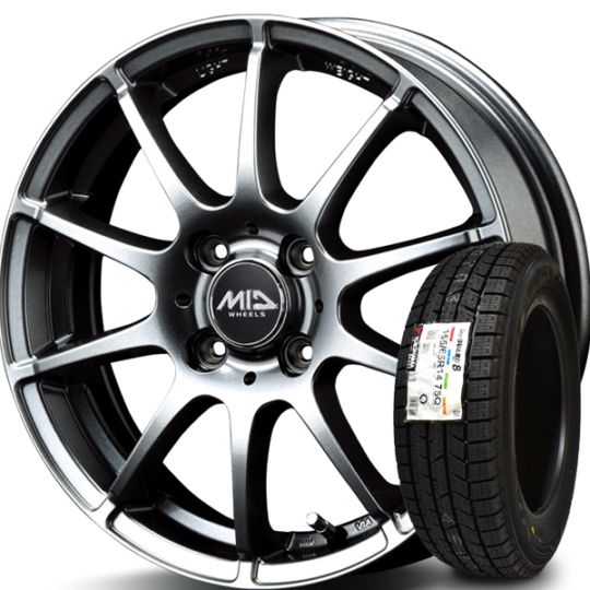 2025年製 ヨコハマ ice GUARD8 アイスガード iG80 155/65R14+MID