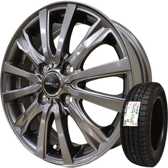 2025年製 ヨコハマ ice GUARD8 iG80155/65R14 +シビラネクストW5 (塩水 