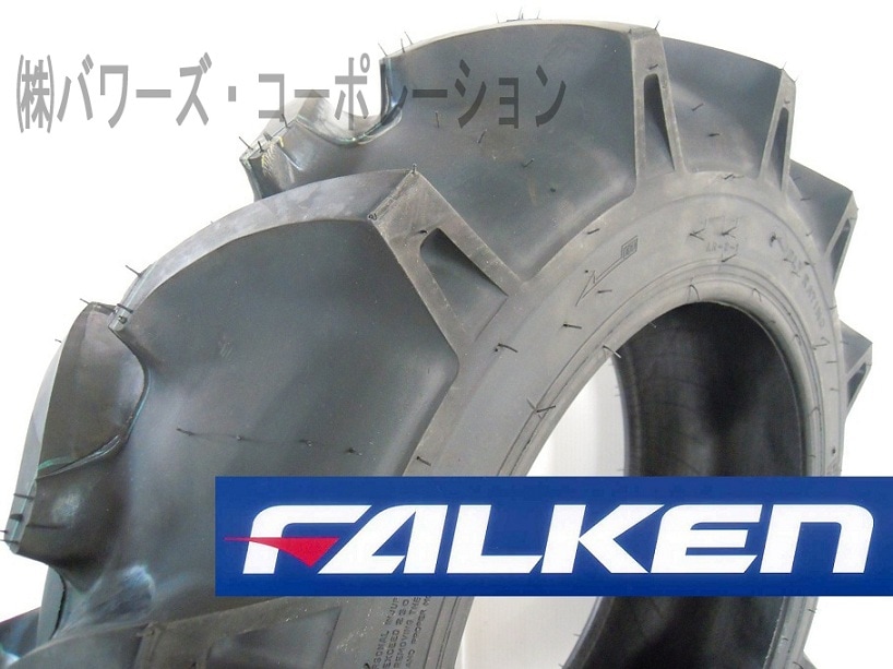 福井▲ファルケン トラクター用 AR2 タイヤ 6-14 左右 2本セット 4PR チューブ付 前輪 中古品 トラクターにおすすめ！ ファルケンのAT50、AR2を装着しました。[(F)6