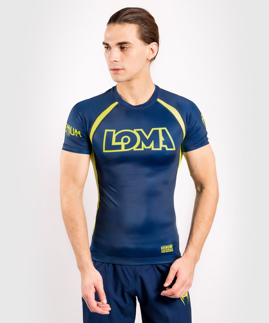 Venum ロマチェンコ 半袖ラッシュガード 青 黄 トレーニングウェア ボクシング用品の通販の専門グッズショップ Boxer