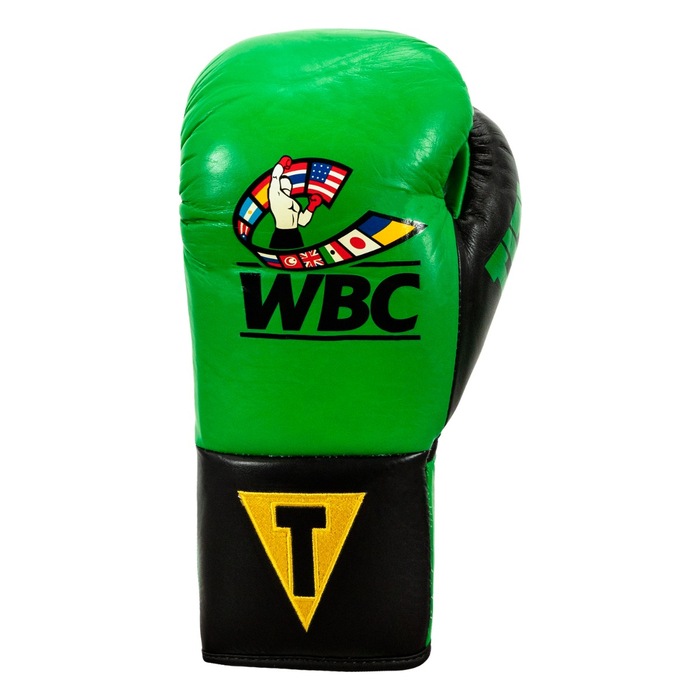 TITLE WBC Pro Fight Leather Gloves 緑 スパーリンググローブ ボクシング用品の通販の専門グッズ