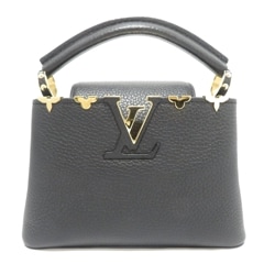 LOUIS VUITTON(�륤�����ȥ�) ���ץ�����MINI M56669 �ϥ�ɥХå� ���������Хå� �֥�å� �ȥ���쥶�� ���A A64