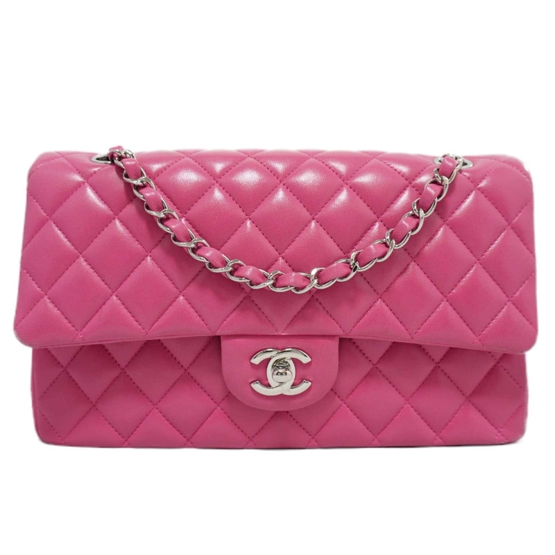 CHANEL (����ͥ�)  �ޥȥ�å�W�ե�åץ������󥷥����� ���������Хå� �ԥ�/SV��� ��ॹ���� ���B A59