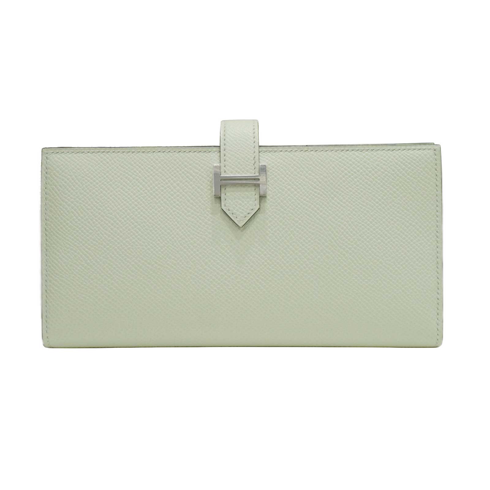 エルメス ベアンスフレ 長財布 ヴェールフィズ/シルバー金具 HERMES (エルメス) ベアンスフレ 財布 長財布 ヴェールフィズ(SV