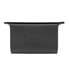 HERMES （エルメス) ヴィドポッシュ ショルダーバッグ ブラック トゴ B刻印 未使用