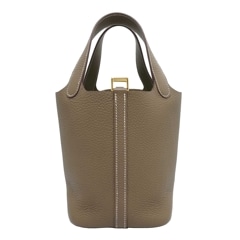 HERMES （エルメス) ピコタンPM ハンドバッグ トートバッグ エトゥープ(G金具) トリヨン B刻印 未使用品