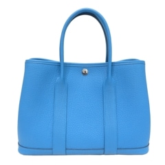 HERMES （エルメス) ガーデンパーティTPM  ハンドバッグ トートバッグ ブルーザンジバル ネゴンダ B刻印 未使用品